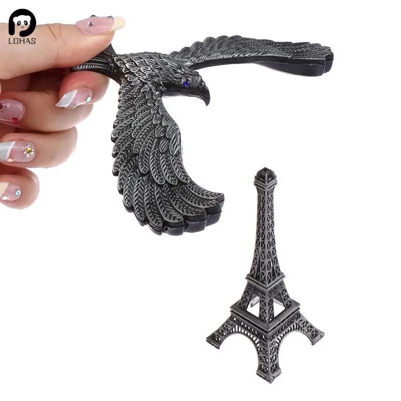 Office Decoration Alloy Tower Model Balanced Bird Prop Balance Eagle Bird Miniature Figurines Decompression Toy