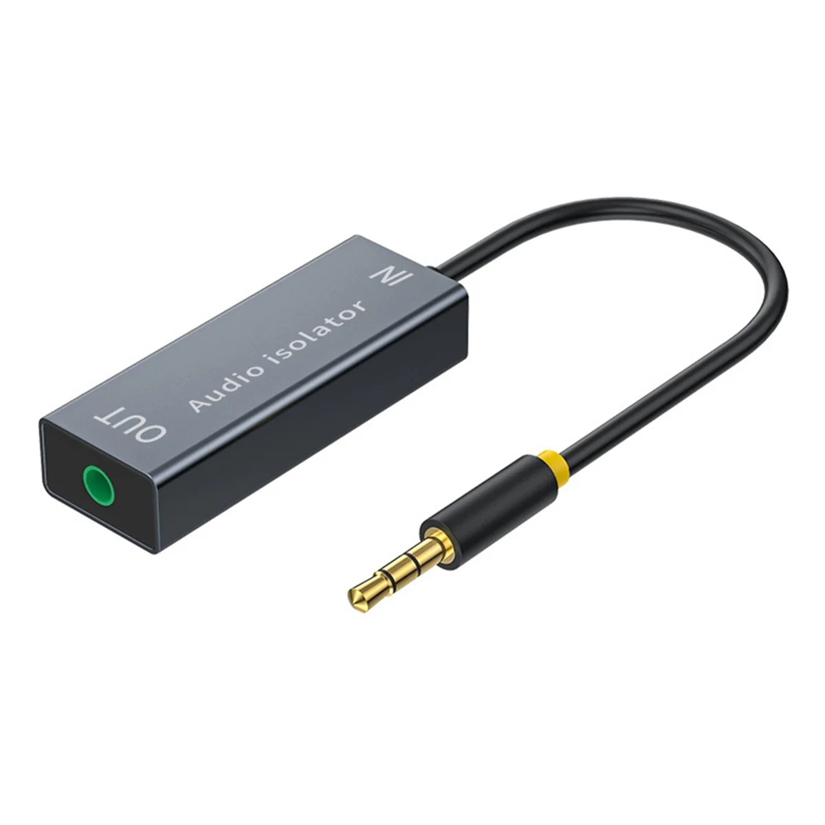 AA87C 3.5mm isolateur Audio haut-parleur ligne isolateur pour système Audio stéréo de voiture réducteur de bruit filtre boucle de terre isolateur de bruit