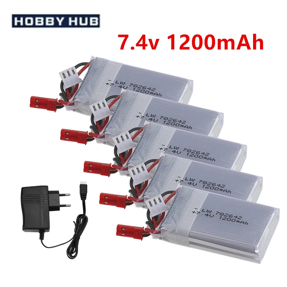 7.4v 1200mah Lipo Battery For Mjxrc X600 Upgrade 2s 1000mah 25c Lipo Battery For Toys Remote Control Rechargeable 7.4V Battery