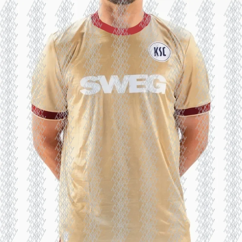 Men's, Children's, and Adult New Football Shirts, Karlsruhe Athletic, Breathable, for Training, Quick Drying Short Sleeves