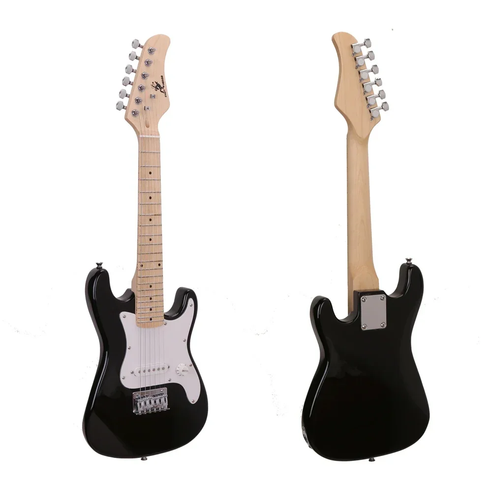 

OEM 30 inch Kid Electric Guitar with Maple Neck Mini Size Electric Guitar for Kids Beginner High Quality Musical Instruments