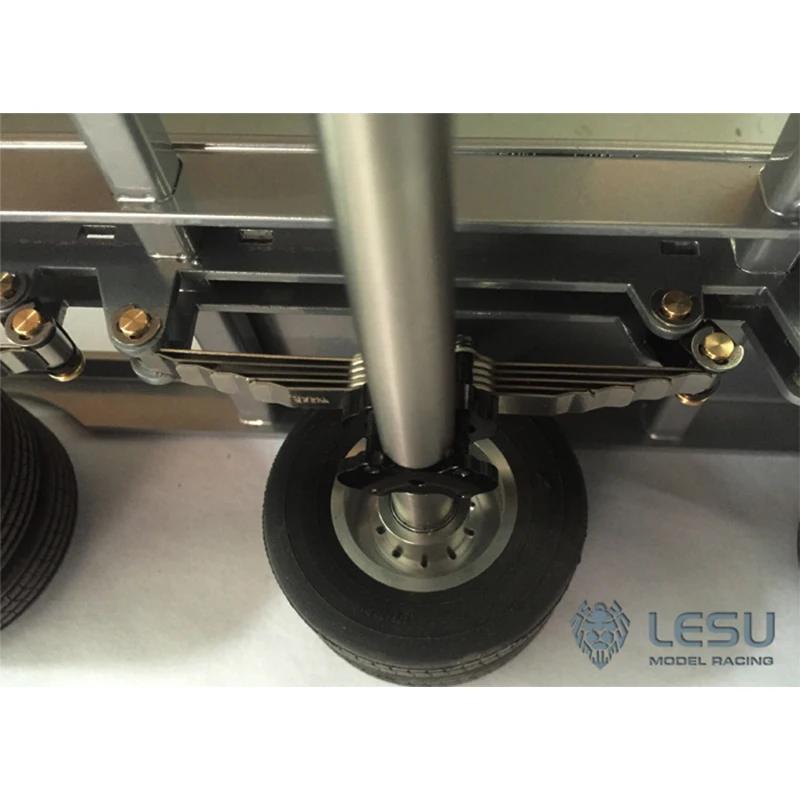 LESU X-8014-A 1/14 RC truck engineering trailer small wheel suspension (including axle) Tamiya trailer container DIY modificatio