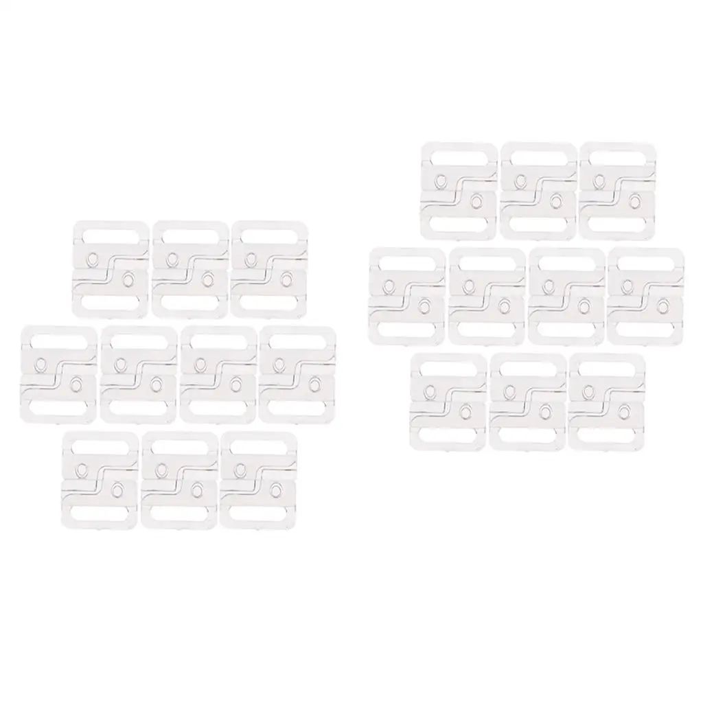 Plastic Lingerie Supplies Bra Bikini Hooks Clips Slider Buckle Swimwear Accessories for Clothes Bathing Suits