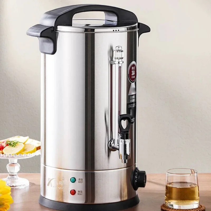 Stainless Steel Electric Hot Water Boiler Adjustable Temp Commercial Insulated Water Urn with Tap & Water Level Gauge Customized