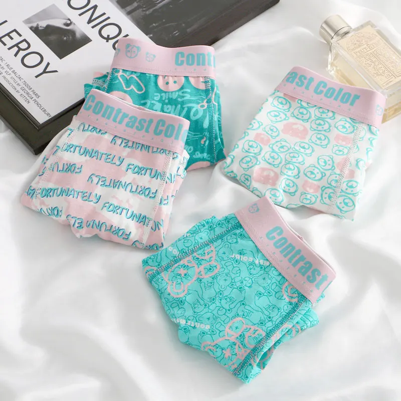 Neue Marke Dünne männer Baumwolle Unterwäsche Gedruckt Sexy U Bulge Pouch Herren Boxer Nahtlose Atmungsaktive Bequeme Unterwäsche für Männer