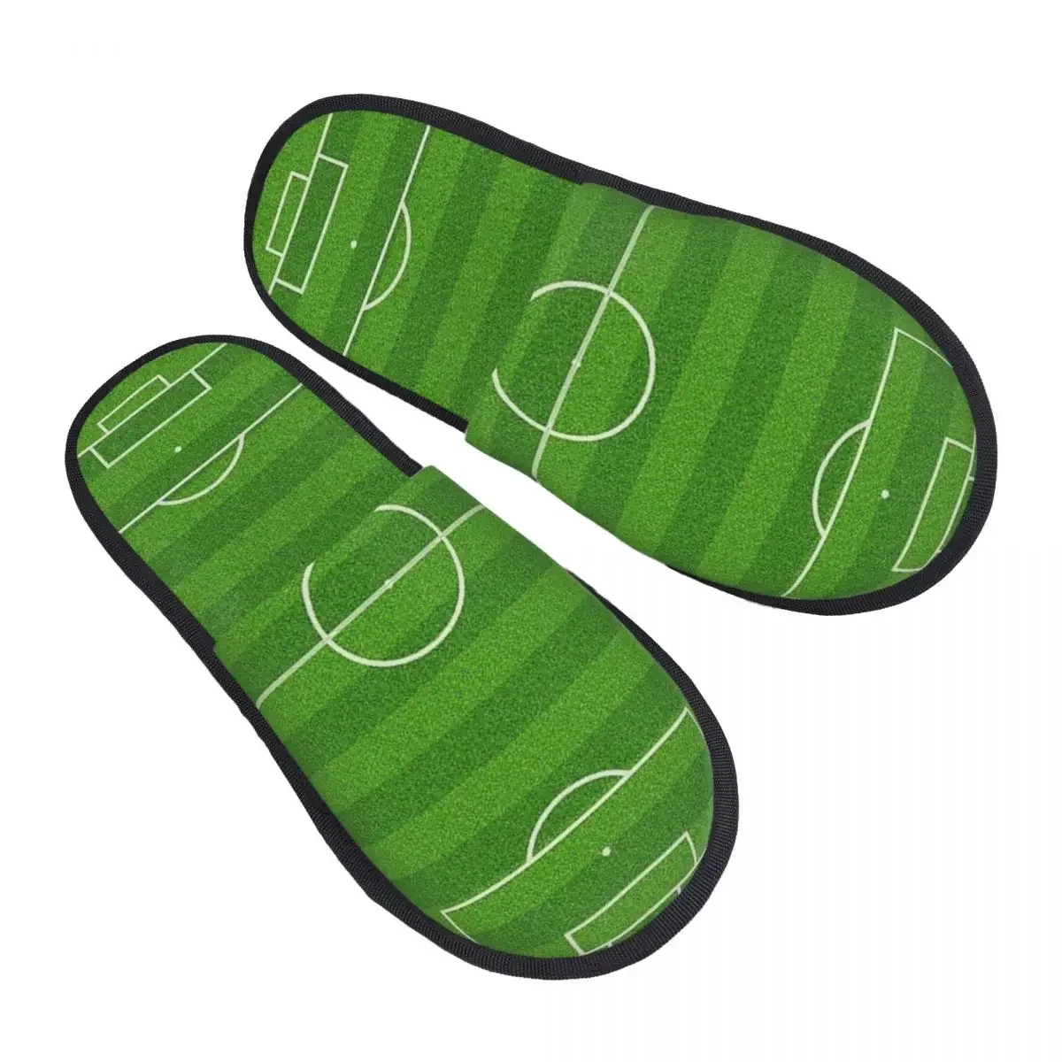 Custom Football Soccer Stadium Soft Memory Foam House Slippers Women Sport Cozy Warm Anti-skid Sole Slipper