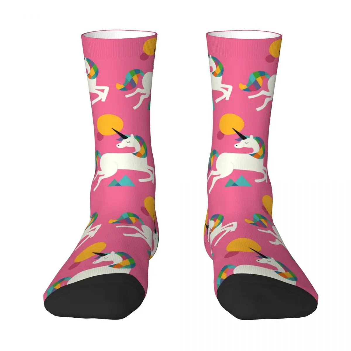 

To Be A Unicorn Socks Harajuku Sweat Absorbing Stockings All Season Long Socks Accessories for Unisex Birthday Present