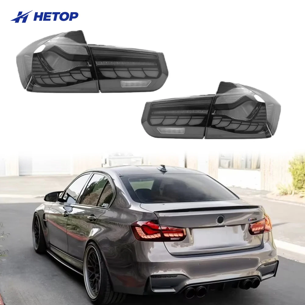 

Задние фонари HETOP для BMW 3 серии F30 F35 13-18, стиль GTS, светодиодные, с функцией заднего хода, модифицированные, прозрачные.