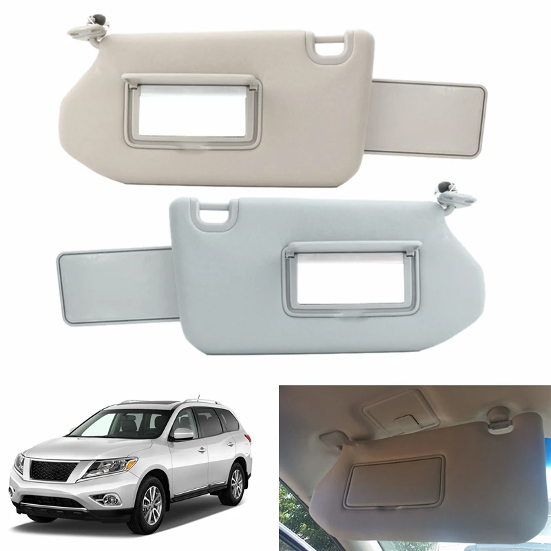 For Nissan Pathfinder Infiniti QX60 JX35 96401-9PB0A Sunvisor Left Right Driver Car Sun Visor Shade With Light Lamp 96401-9PB0A