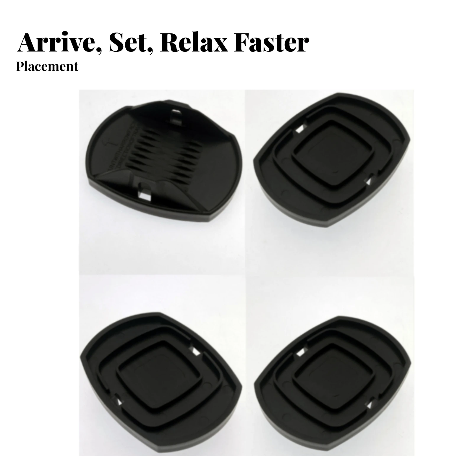 4 Pieces Jack Support Pad with Locking Pin Long-Lasting RV Jack Support Pad Crack-Resistant Level for Campers, Campsite Leveling