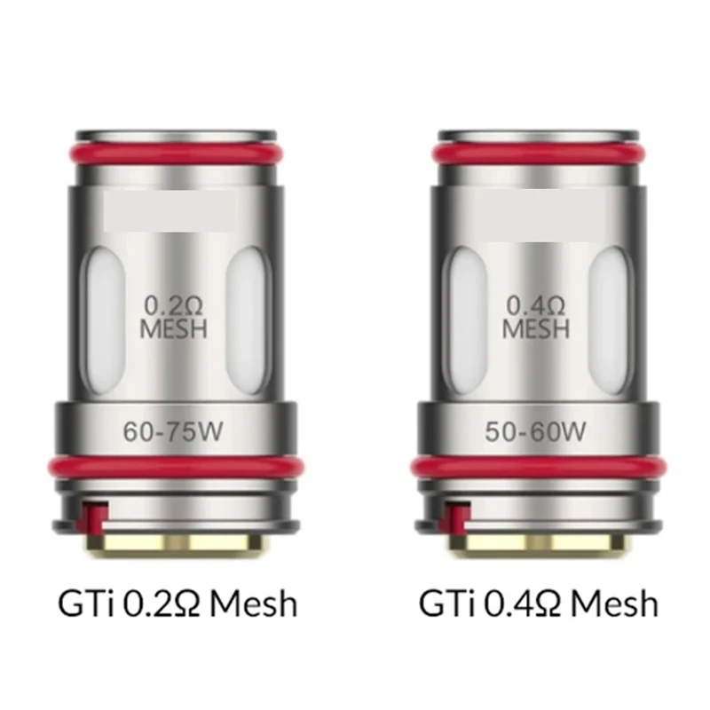 GTI คอยล์ตาข่าย0.2/0.4Ohm คอยส์สำหรับ itank Sub OHM TANK 200 100/80 Gen 80S & 200 Kit(5ชิ้น)