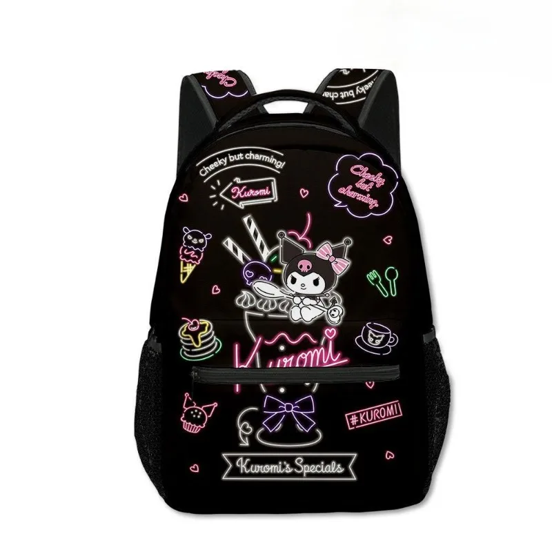 Kuromi Kuromi Primary and Secondary School Students Anime Backpack Cartoon Anime Kawaii Cartoon School Bag Mochila