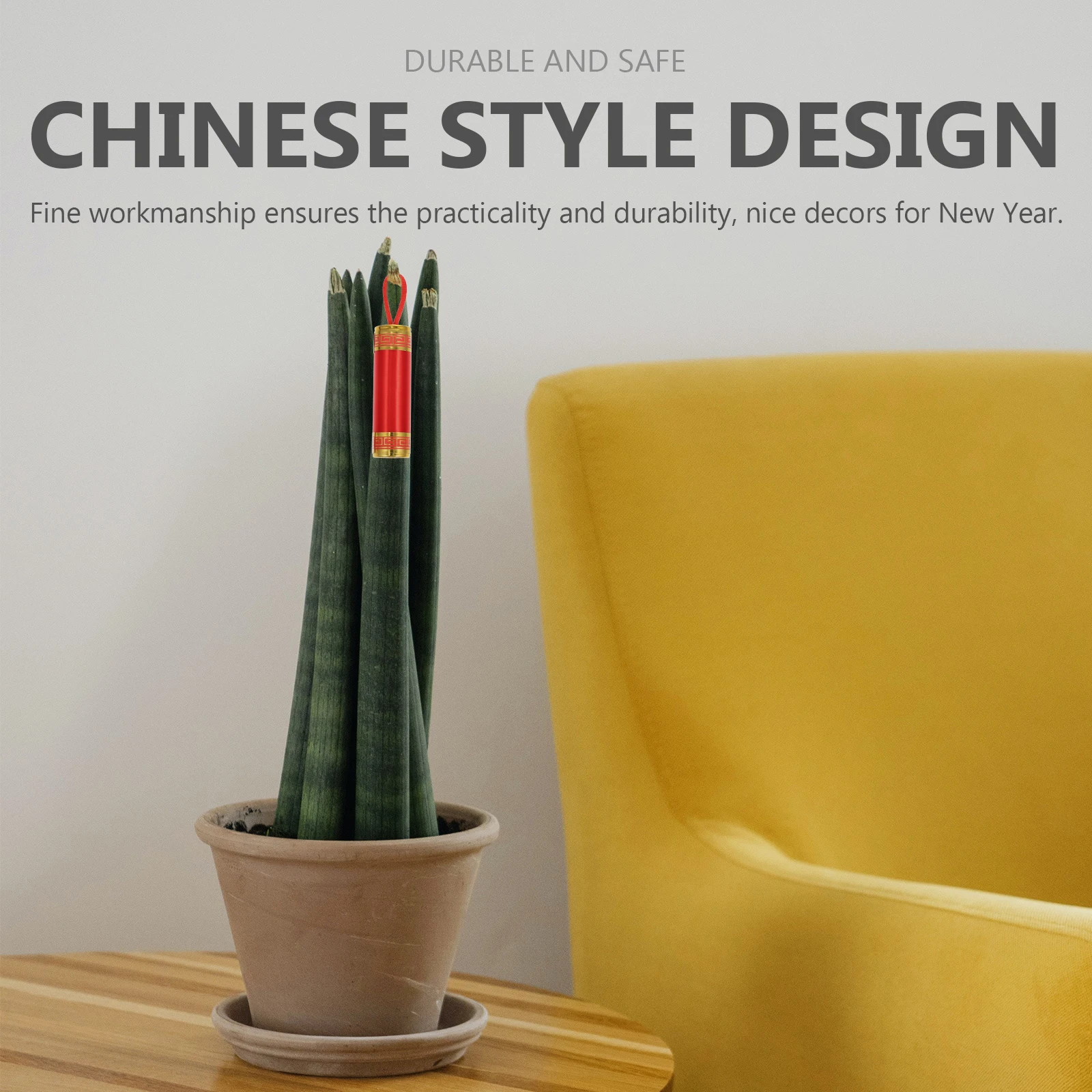 

10pcs Red Hanging Decor Chinese Style Festival Pendants Spring Festival Ornaments New Year Celebration Decorative