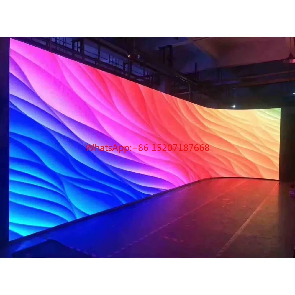 Raybo P3.91 3.91Mm 2.9Mm 2.6Mm 1.9Mm 500X500Mm 3840Hz Curved Indoor Rental Led Video Wall Panel Display Screen