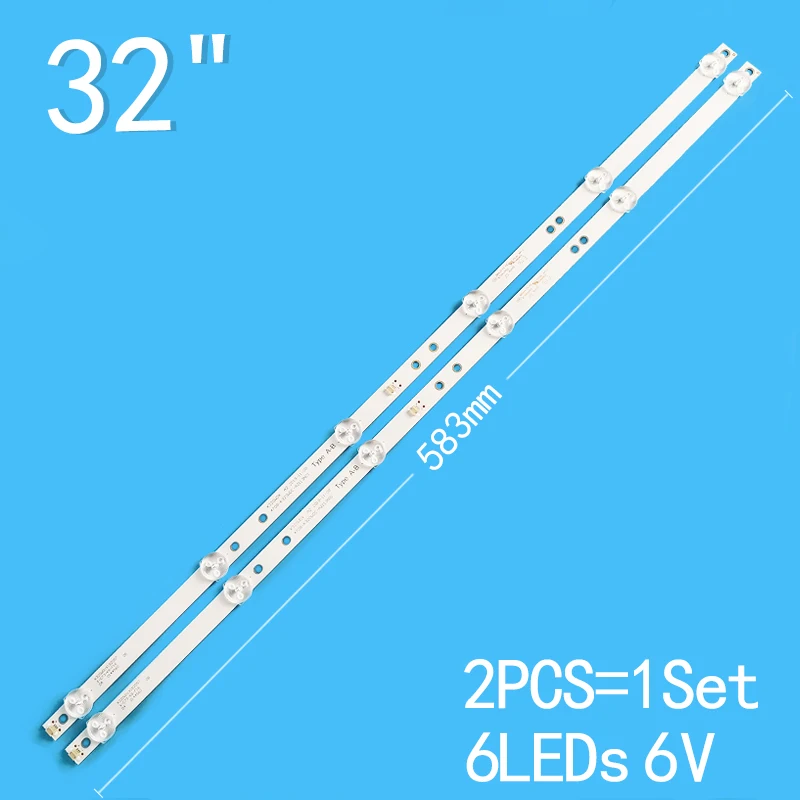 

1SET=2PCS for 32inch LCDTV 4708-K320WD-A2113N01 K320WDX A2 32TX170 32DS170 321H70 32IH70 AOC 32M2070 TX-32FR250K backlight strip