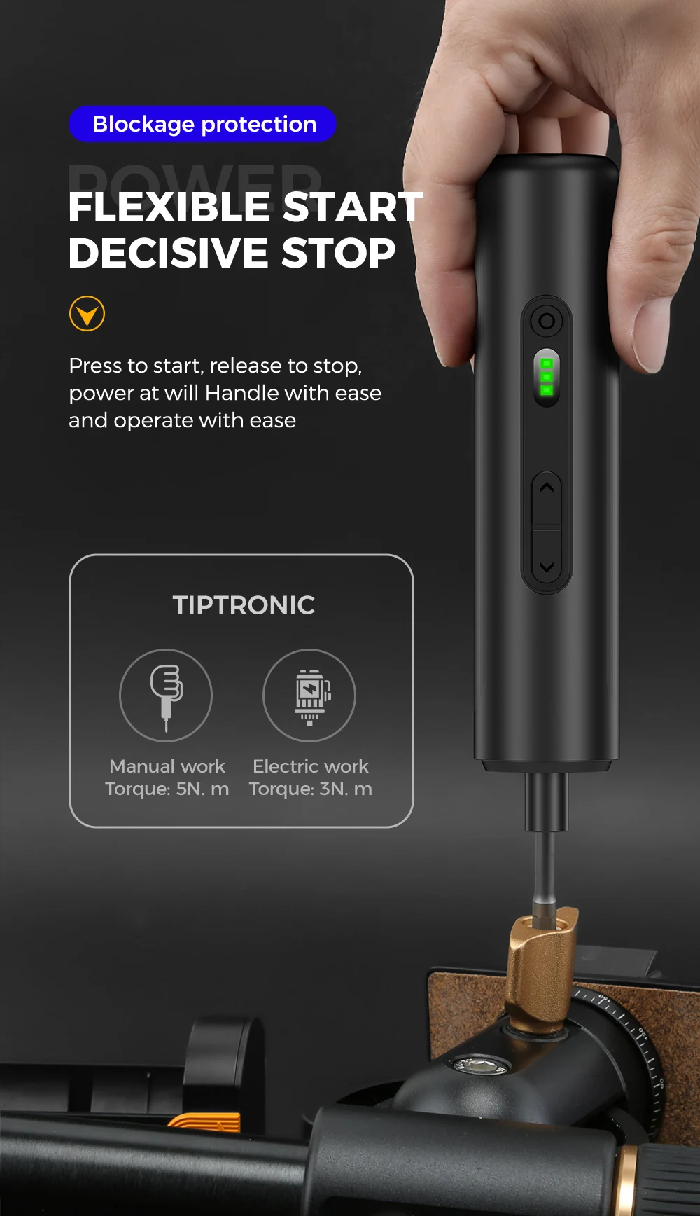 35-in-1 Präzisions-Elektroschraubendreher-Set Magnetisches Kabelloses Reparatur-Werkzeugset für Xiaomi iPhone Samsung Handy Laptop Elektronik – Detail 6