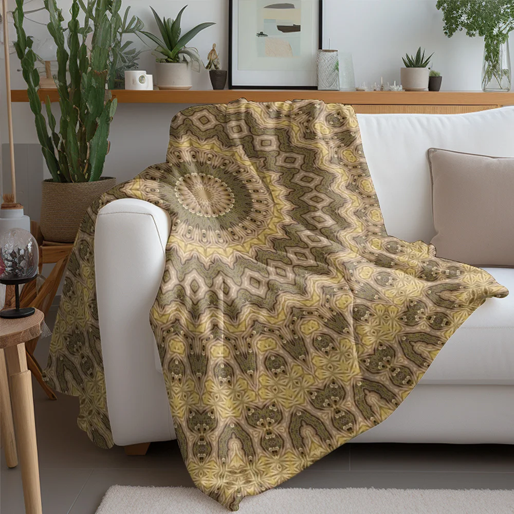Boho Paisley Kilim Tribal Ethnic Print Blanket Throw Sofa Bed Cover Decorative Cushion Gift