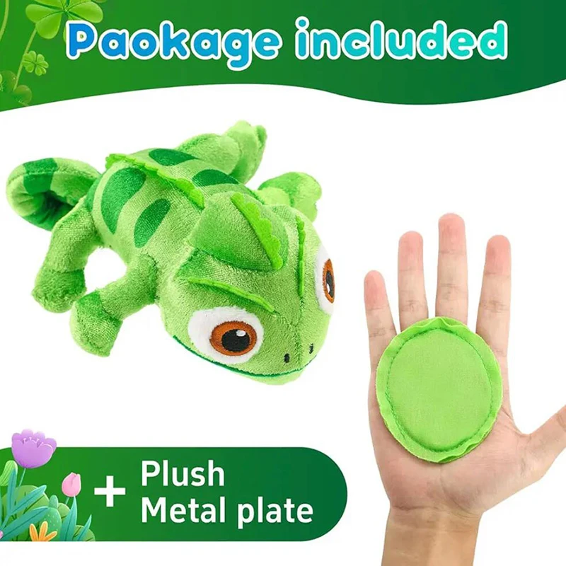 Pascal Rapunzel Chameleon Plush Dolls 15cm Pascal Stuffed Animals Plush Doll Pascal Rapunzel Shoulder Plush Toys Kids Gifts view 2