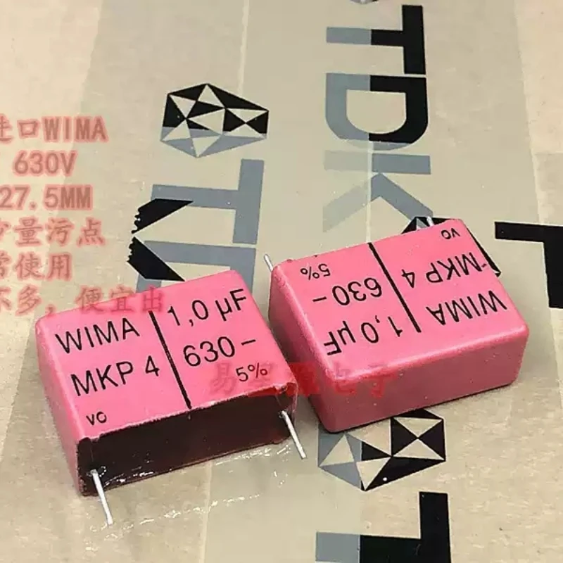 1.0UF 630V Weima WIMA 630V105 1UF MKP4 fever coupling capacitor, brand new imported