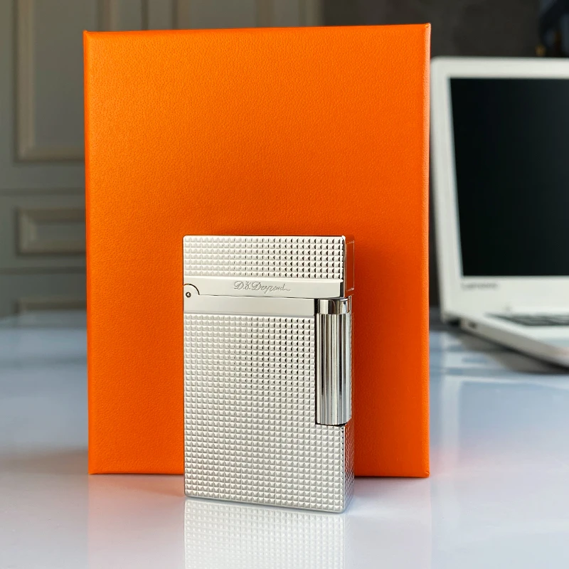 Commemorative Edition Luxury Butane Lighter Single & Double Flame Ping Sound Natural Paint Cigarette Smoker 16013