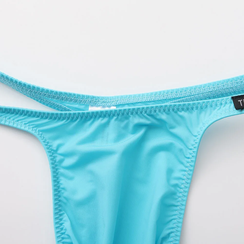 

Men High Elastic Underwear Low-waist Extreme Men's Panties Very Hot Lingerie Bulge Pouch Bikini Gay Sissy Erotic G-strings Thong