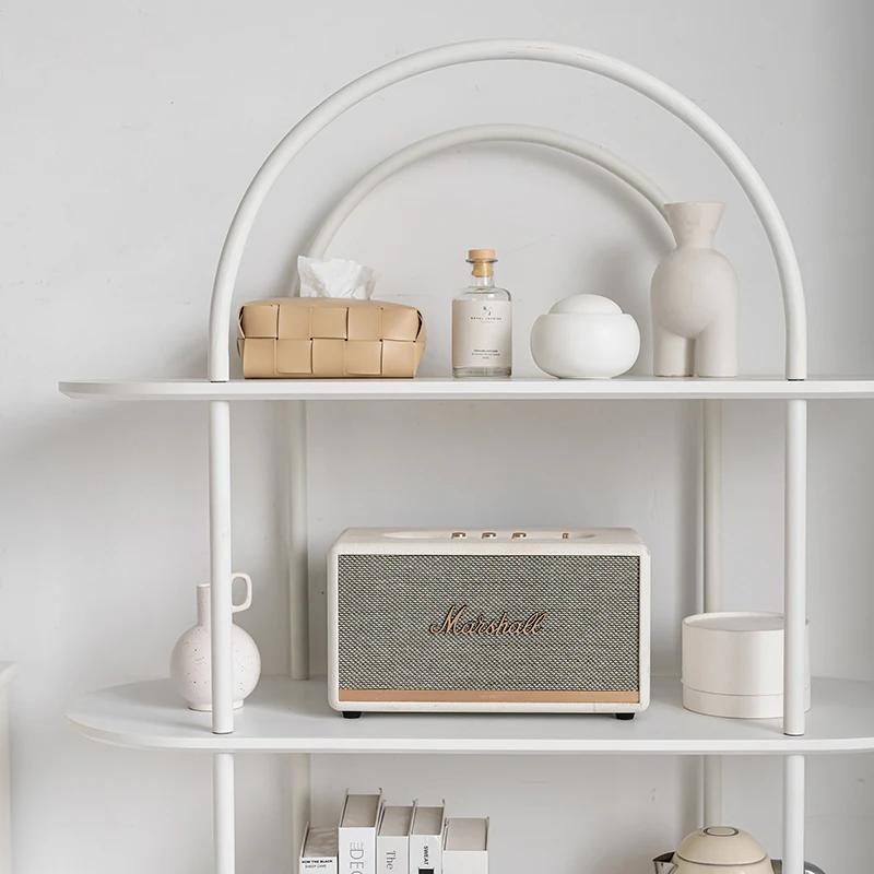 Modern Minimalist Arched 4-Tier Display Shelf | Scandinavian Style Storage Rack | Home Decor Bookshelf