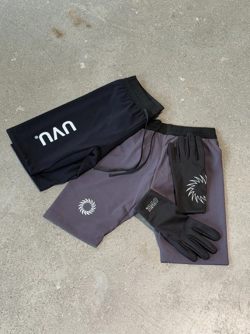Uvu running outdoor running sports fitness pressure stretch shorts