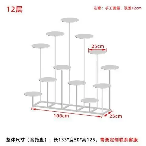 New European wrought iron cake shelf multi-layer display stand window wedding birthday  cake model  display stand