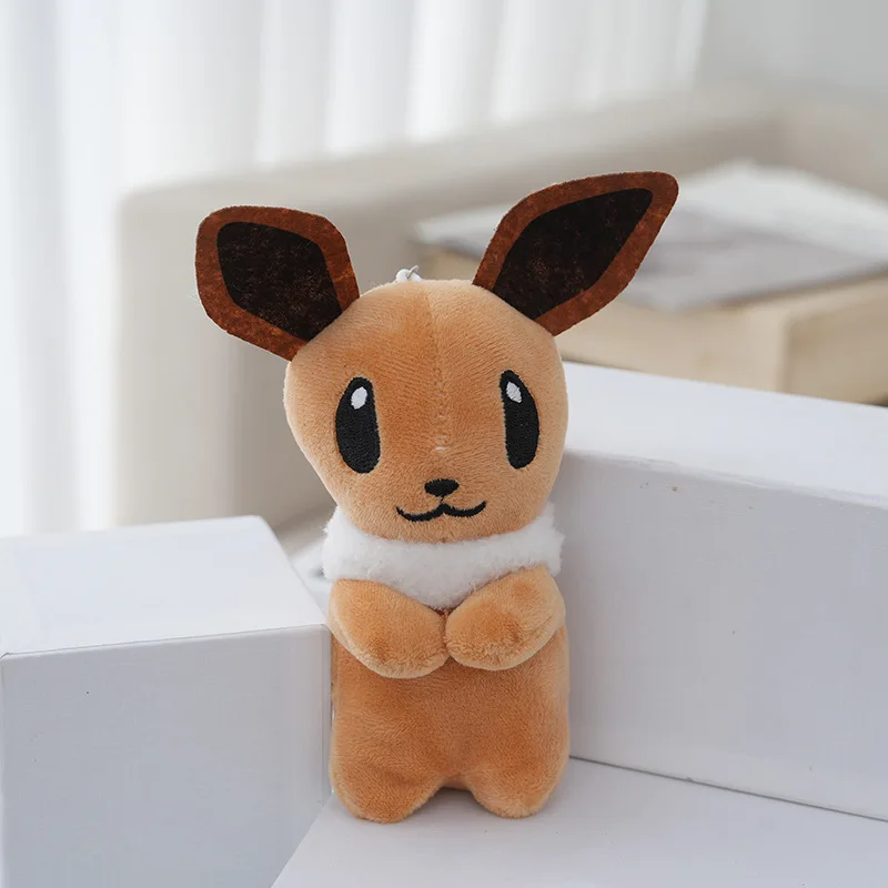 anime   Pokémon   Eevee   Breloczek pluszowy o długości 12 cm   Miękka pluszowa lalka   dziewczyna   Uroczy   Akcesoria do pakietu   Wypełnienie z bawełny PP   dekorować   Lalki-zabawki   Prezent