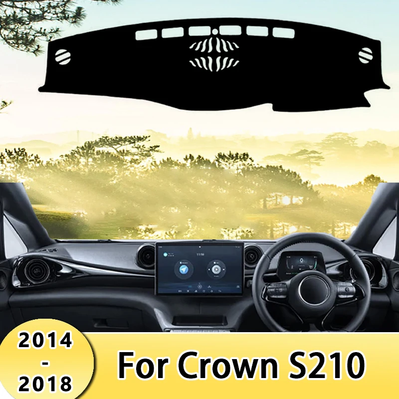 

Крышка приборной панели автомобиля, коврики от солнца, избегайте световых подушечек, защитные ковры для приборной панели для Crown S210 2014-2018 2015 2016 2017