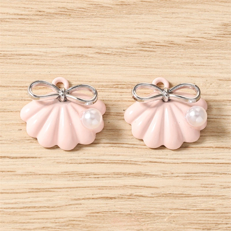 5 Stück niedliche, bunte Metall-Sternfisch- und Muschel-Anhänger für die Schmuckherstellung, zum Basteln von Halsketten, Ohrringen und Armbändern, DIY-Bastelzubehör. – Detail 22