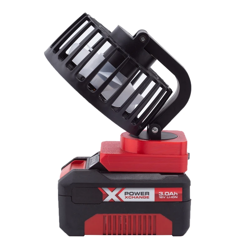 Ventola per attrezzi portatile per Einhell X-Change/ OZITO 18V adattatore per batteria agli ioni di litio strumento nudo ventola a batteria ventilatore da campo portatile per officina