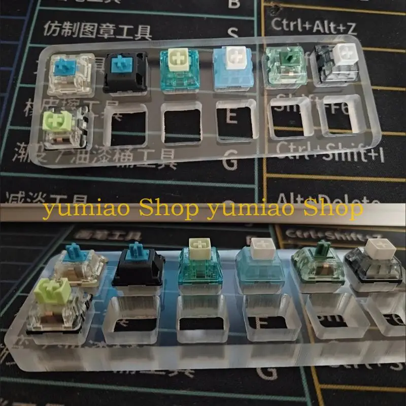 587B Acrylic Switches Tester Platform For Mechanical Keyboards Switches Type Experimentation