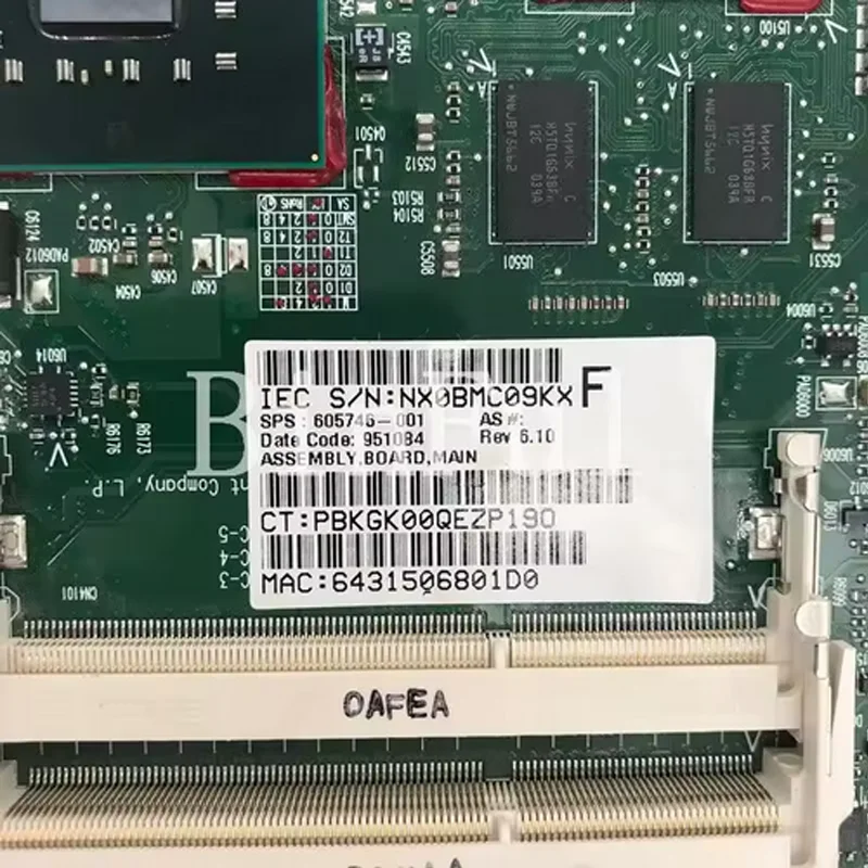 

6050A2327701-MB-A02 605746-001 625491-001 For HP CQ321 CQ421 CQ621 Laptop motherboard PM45 DDR3 ATI graphics free cpu