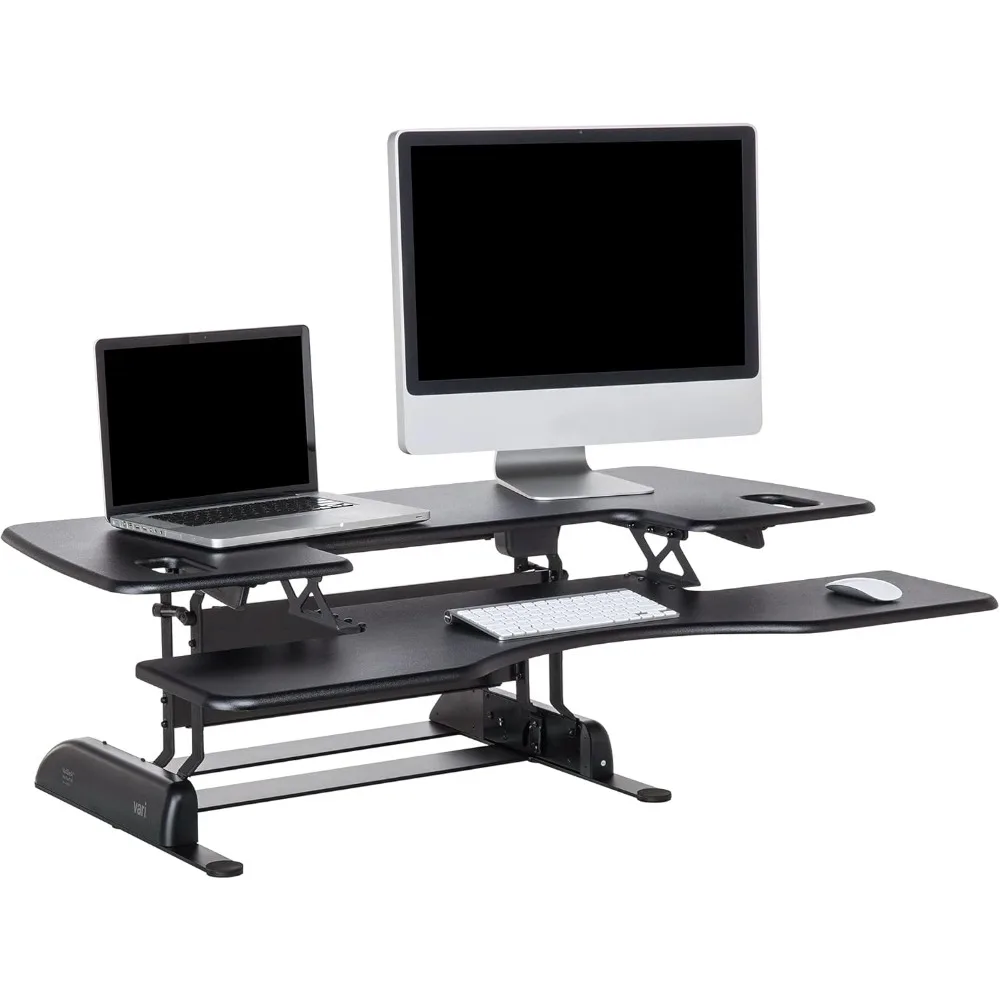 Adjustable Desk Converter withHeight Settings - Laptop Sit Stand Desk Riser for Home Office