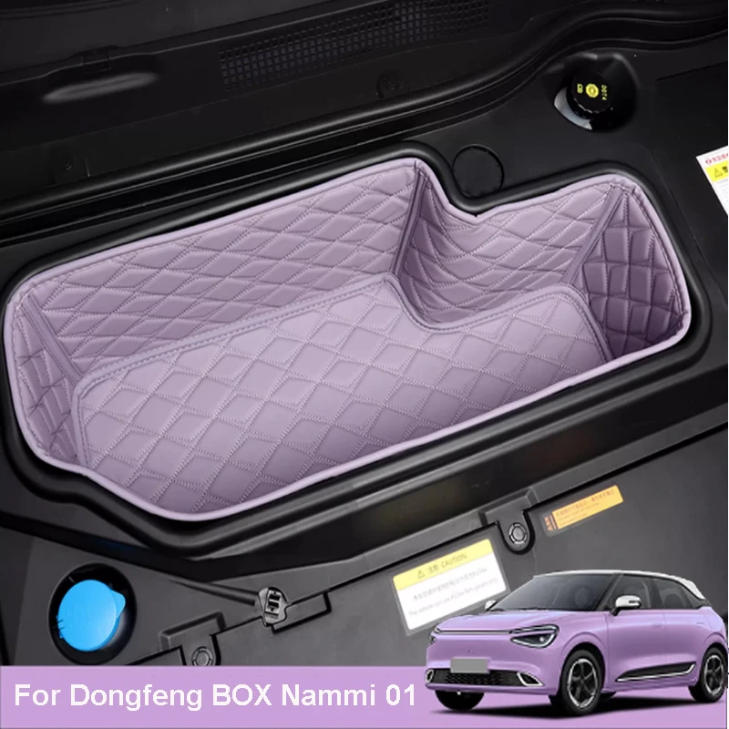 

For Dongfeng BOX Nammi 01 2024-2025 Car Front Storage Box Pad Anti-collision Scraper Silent Protection Pad Accessory