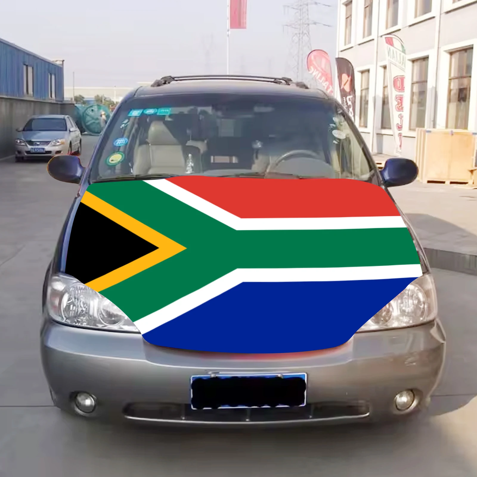 South Africa Car Hood cover Flag Universal Size Elastic Polyester 120x150cm for Car Decor