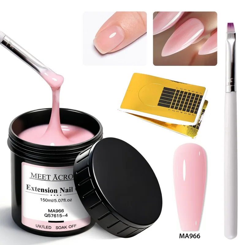 

3pcs 150ml Large Capacity Extension Nail Gel Semi-Permanent UV/LED Gel Varnish Suitable for DIY Design Nail Art Prolong Tool