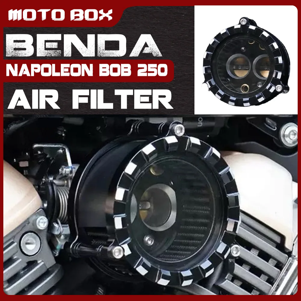 

For BENDA NAPOLEON BOB 250 transparent air filter cover for 250 NAPOLEON BOB air filter accessories