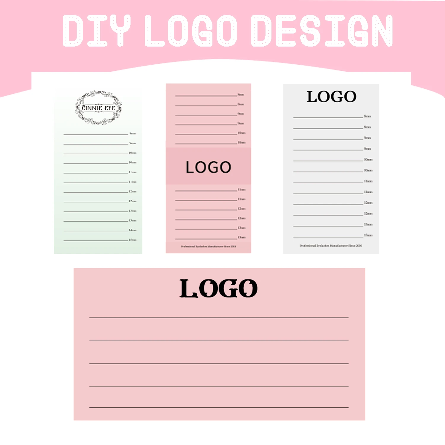 Logo Brand Eyelash Drop Shipping Private Label DIY Cluster Lash Bundles Wholesale Bulk Order Lash Designer