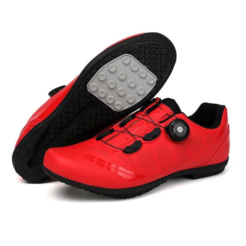 Herren Damen Mountain Flat Bicycle Sneakers Rennradschuhe Flache Gummiboden Cyclocross Fahrradschuhe Fahrradschuhe