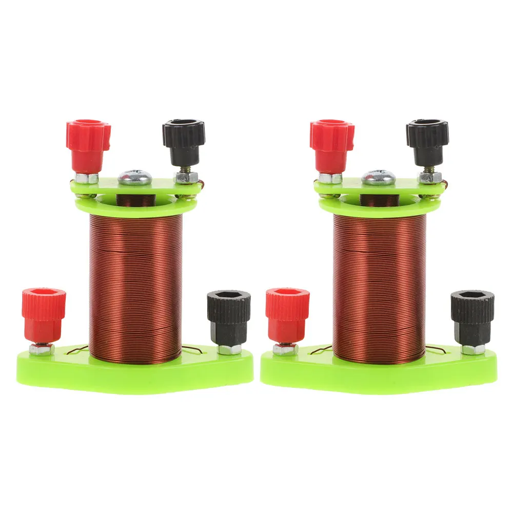 

2 Pcs Primary Secondary Coils Electromagnetic Induction Kit Physics Education Tool Plastic Electromagnet for School Lab