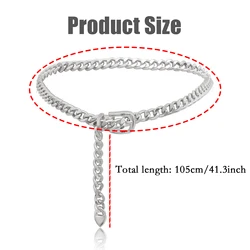 Retro Chain Belts for Women Waistbands Multilayer Long Tassel for Dress Waist Chain Belts Rhinestone Crystal Belly Chain
