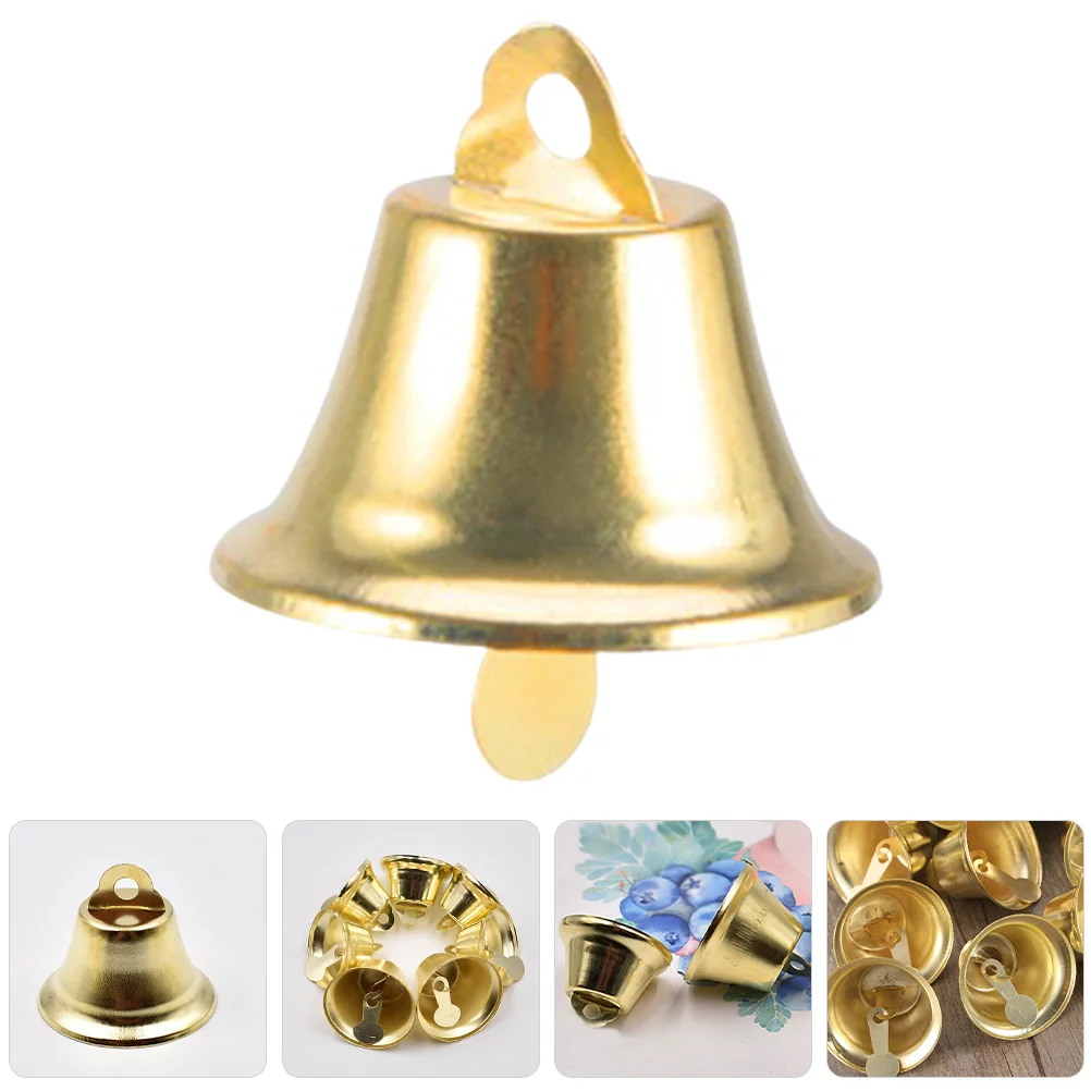 

16 Pcs Trumpet Bell Gold Decor DIY Pendant Retro Wind Chime Christmas Tree Bells Charms The Unique