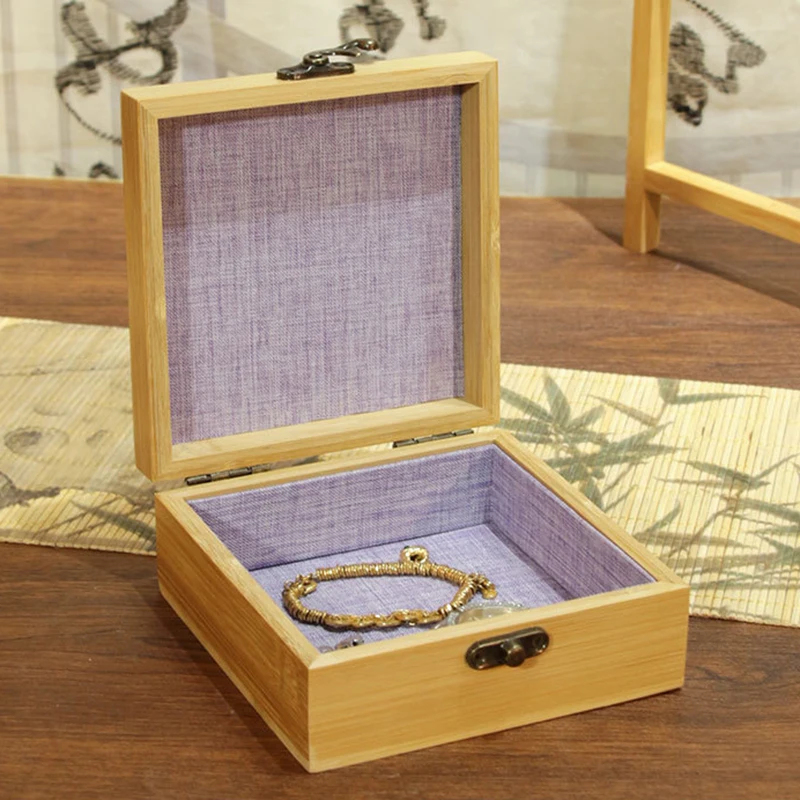 

Wooden Jewelry Box Log Bracelet Storage Box Retro Hand String Bead Collection Boxes Small Bracelet Packaging Organizer Boxes