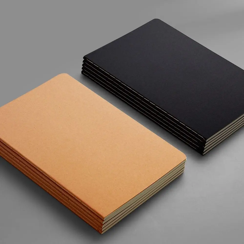 5 Pack Soft Cover Travel Notebook A5/B5/A4 Thick Paper Composition Notebooks Bulk Lined/Grid/Blank Pages Tight Stitches