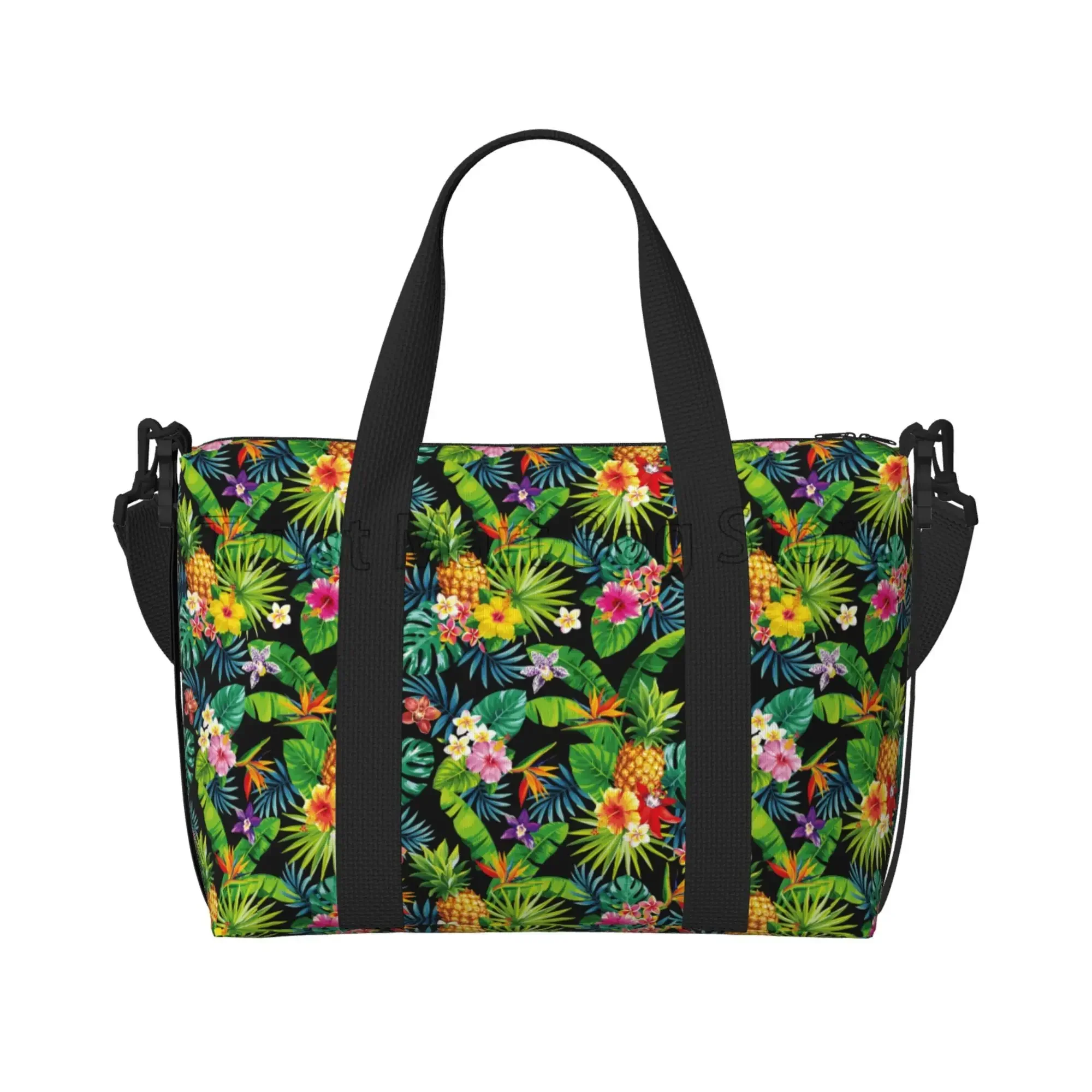 

Красочные дорожные спортивные сумки с узором ананаса, унисекс, повседневная сумка для багажа, портативные водонепроницаемые сумки-тоут, ночная сумка для выходных