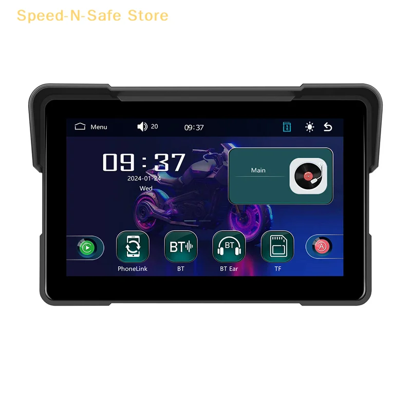 7" Motorcycle Gps N… - image