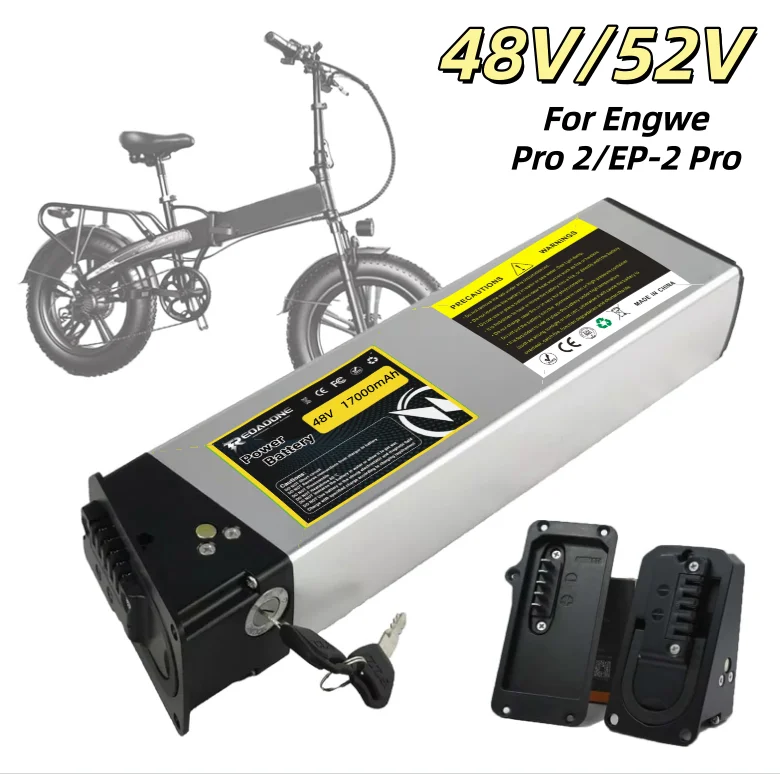 

48V/52V 17.5Ah 14Ah Replacement Battery - DCH-009 for 2026 New Engwe EP-2 Pro Engine Pro Upgraded & MATE X