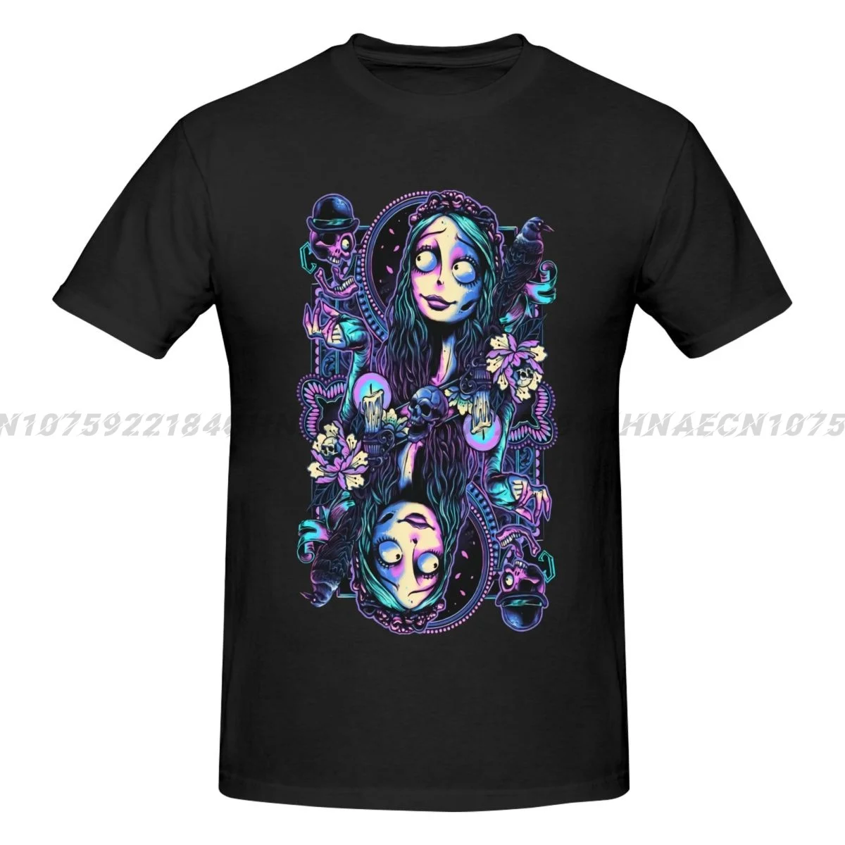 Top Sale Corpsed Brides Suit Of Corpses Print Casual Loose Tee Shirt Harajuku Unisex T-shirt